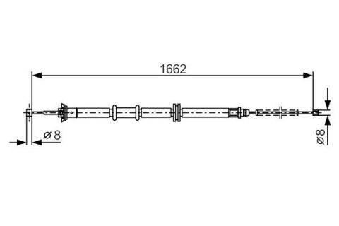 FREN TELİ. 1662 MM