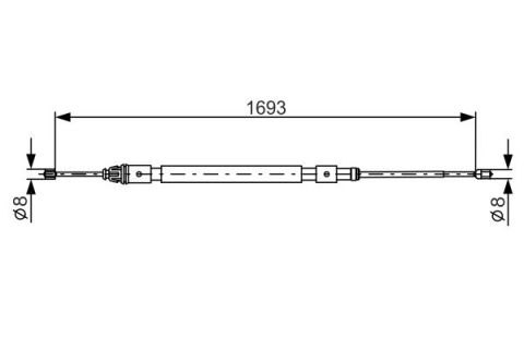 FREN TELİ. 1693 MM