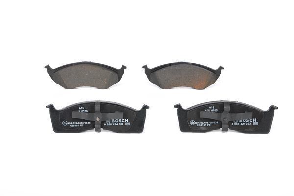 DİSK BALATA - ÖN - WVA 23043 - 164.1/164.6X54.5/51.6X19.0/17.0 MM -