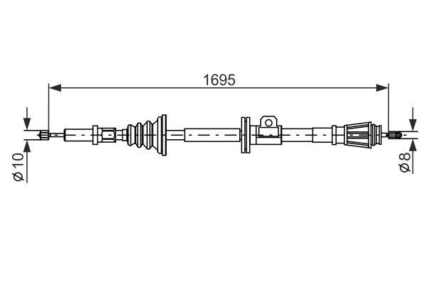 FREN TELİ. 1695 MM