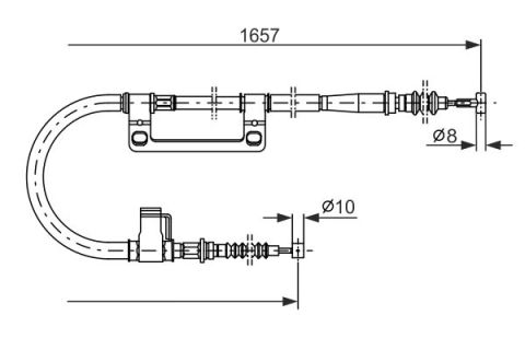 FREN TELİ. 1657 MM