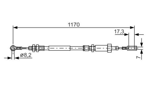 FREN TELİ. 1170 MM