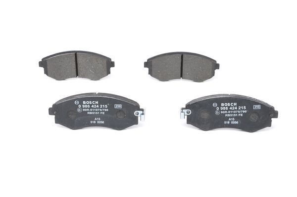 ÖN BALATA HYUNDAI LANTRA 90-95 137X54.3X17 MM İKAZ KABLOLU 0986TB2634