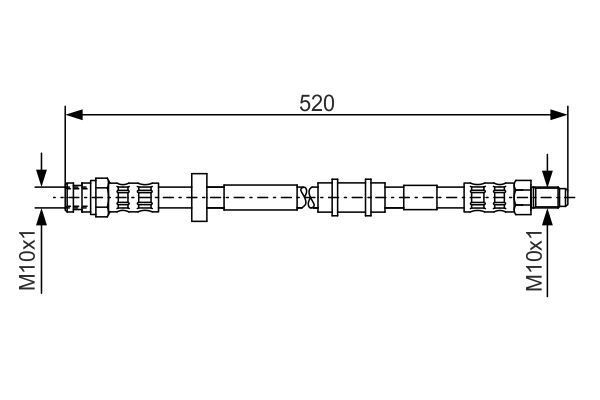 FREN HORTUMU. 520.00 MM