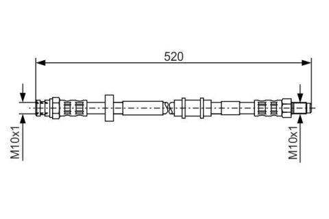 FREN HORTUMU. 520.00 MM