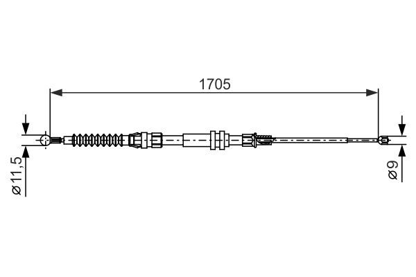 FREN TELİ. 1705 MM