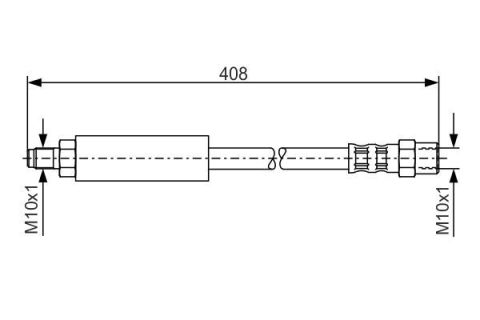 FREN HORTUMU. 408.00 MM