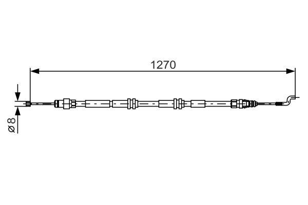 FREN TELİ. 1270 MM