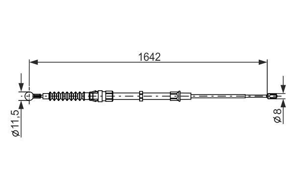 FREN TELİ. 1642 MM