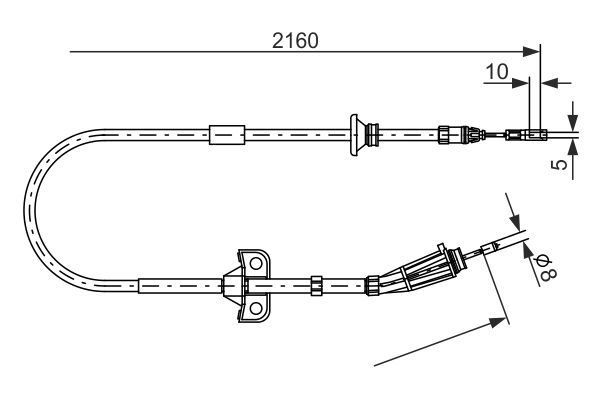FREN TELİ. 2160 MM