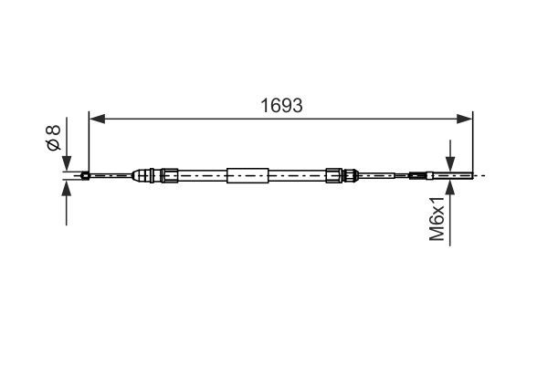 FREN TELİ. 1693 MM