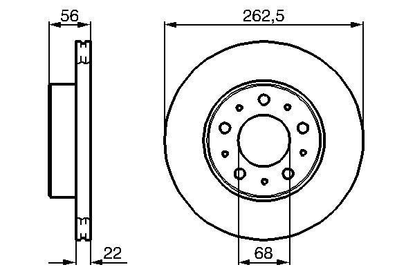 ÖN FREN DISK AYNA VOLVO 740. 760. 780 83 91