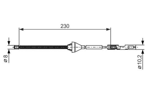 FREN TELİ. 230 MM