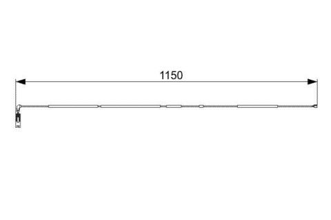 ARKA BALATA FİŞİ İKAZ KABLOSU BMW E85 Z4 03 06 1220mm