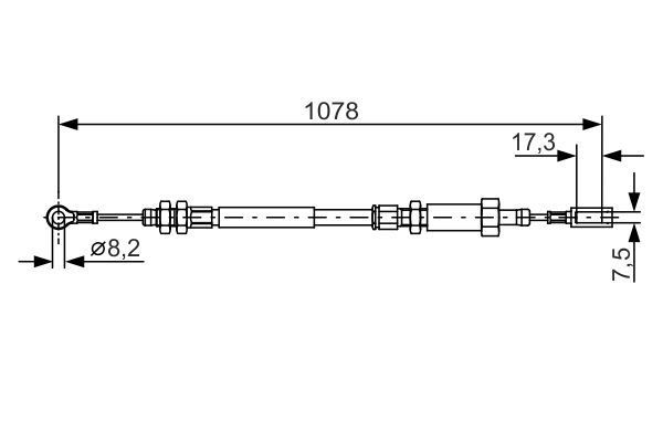 FREN TELİ. 1078 MM