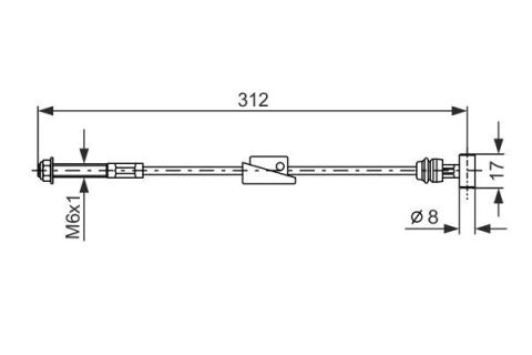 FREN TELİ. 312 MM