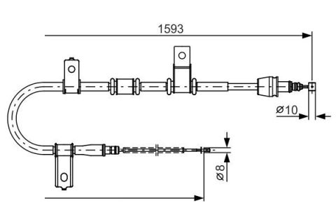 FREN TELİ. 1593 MM
