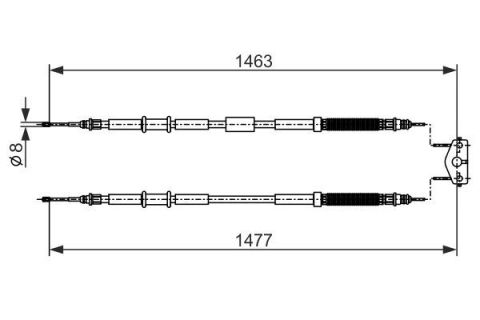 FREN TELİ. 1463 MM