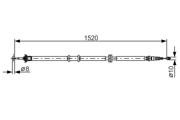 FREN TELİ. 1520 MM