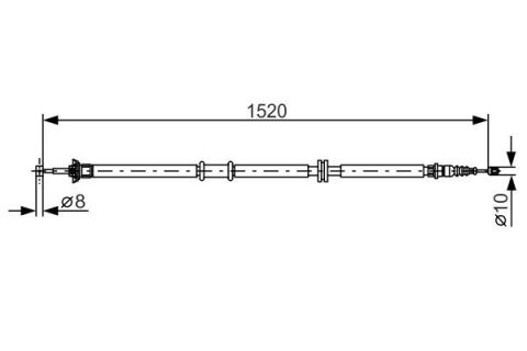FREN TELİ. 1520 MM