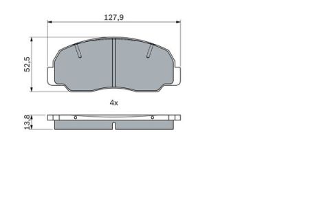 DİSK BALATA FEROZA 1.6 4WD 10.1988 - 10.1999; FEROZA 1.6İ 16V 4WD 05.1992 - 10.1999; FEROZA 1.6İ 16V