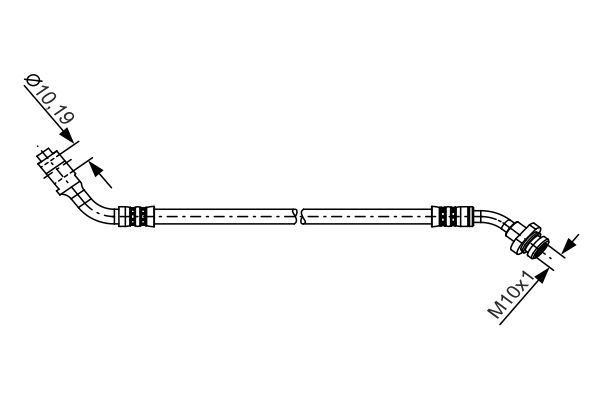 FREN HORTUMU SAĞ; ÖN. 420.00 MM