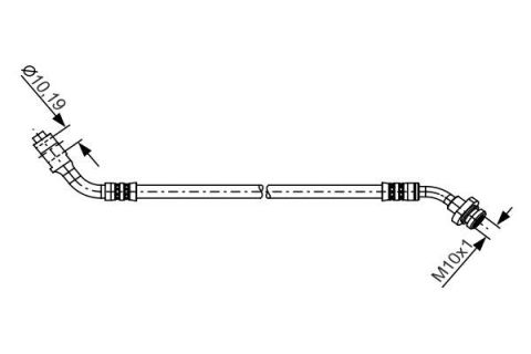 FREN HORTUMU SAĞ; ÖN. 420.00 MM