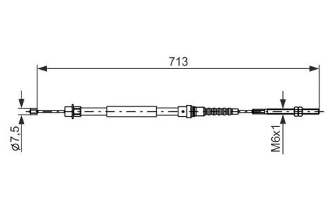FREN TELİ. 713 MM