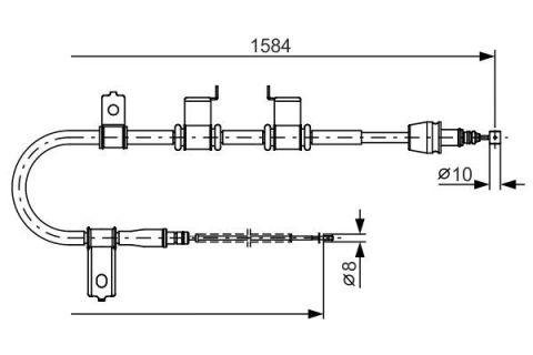 FREN TELİ. 1584 MM