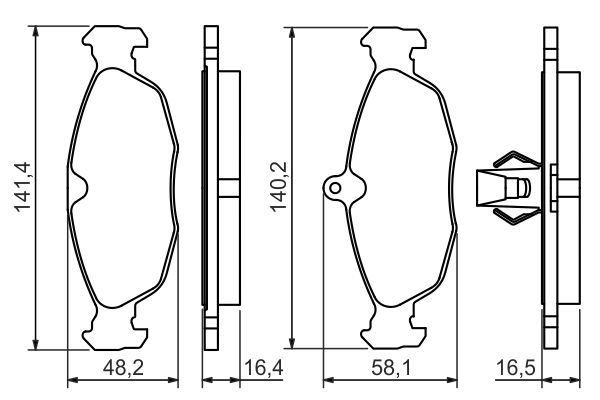 DİSK BALATA XJ 8 3.2 V8 32V 09.1997 - 08.2002; XJ 8 4.0 V8 32V 09.1997 - 08.2002; XJR 8 4.0 V8 32V K