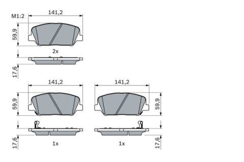 DİSK BALATA GENESİS 2.0 T COUPE 09.2010 - 08.2016; GENESİS 2.0 T COUPE 11.2011 - 08.2016; GENESİS 3.