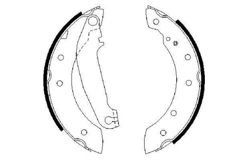 PABUÇLU FREN BALATASI 203.0x38.00 MM