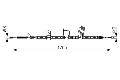 FREN TELİ. 1705 MM