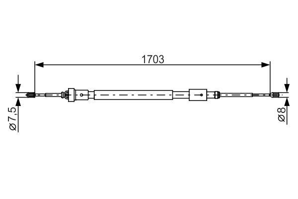 FREN TELİ. 1703 MM