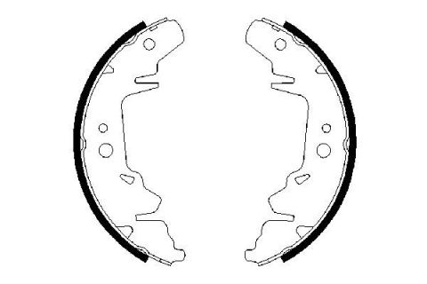 PABUÇLU FREN BALATASI 254x57 MM