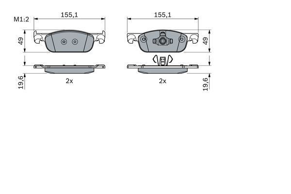 ÖN FREN BALATASI RENAULT CLIO IV 12 SYMBOL III 13 DACIA SANDERO II 13 LOGAN MCV II 14 LOGAN II 13 0.9TCe 1.0SCe 1.2 1.2TCe 1.5dCi 1.6