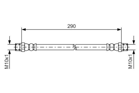 FREN HORTUMU. 290.00 MM