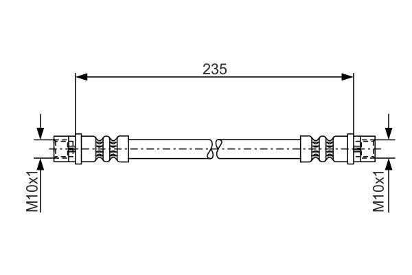 FREN HORTUMU ARKA MERCEDES SPRINTER B904 B905 . VW LT 28-46