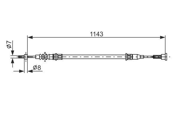 FREN TELİ. 1143 MM