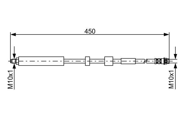 FREN HORTUMU; ÖN. 450.00 MM