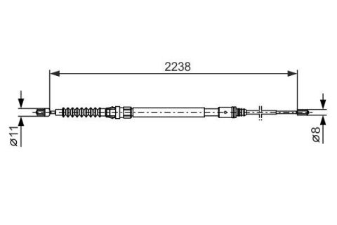 FREN TELİ. 2238 MM