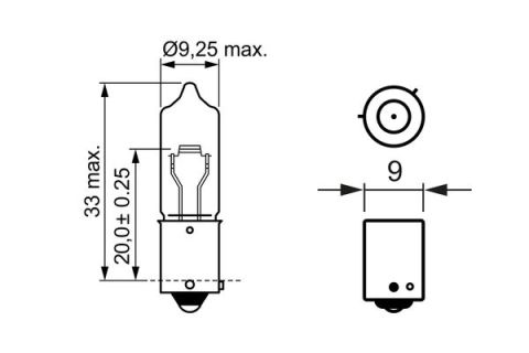 AMPUL - PURELİGHT - 12V - H21W - 21W - BAY9S
