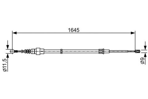 FREN TELİ. 1645 MM