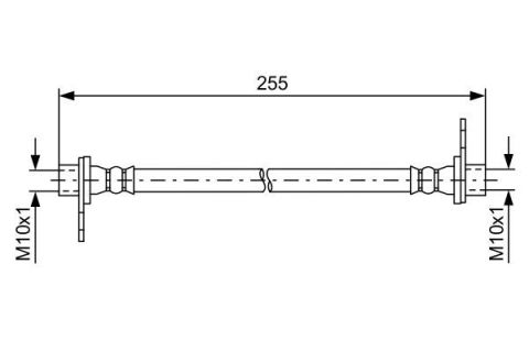 FREN HORTUMU. İÇ. ARKA. 255.00 MM