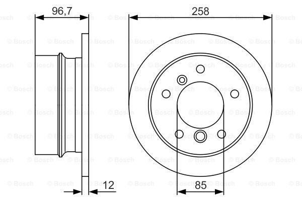 FREN DISKI ARKA MERCEDES W463 B901 B904 . VW LT 28-35-46