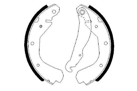 PABUÇLU FREN BALATASI 200x28 MM