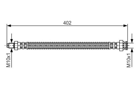 FREN HORTUMU; ÖN. 402.00 MM