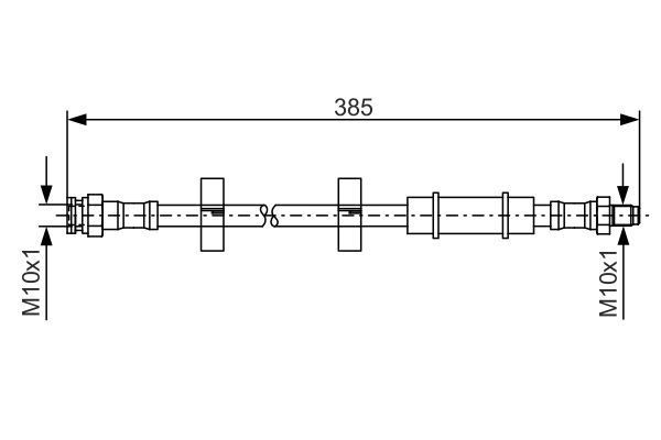 FREN HORTUMU. 385.00 MM