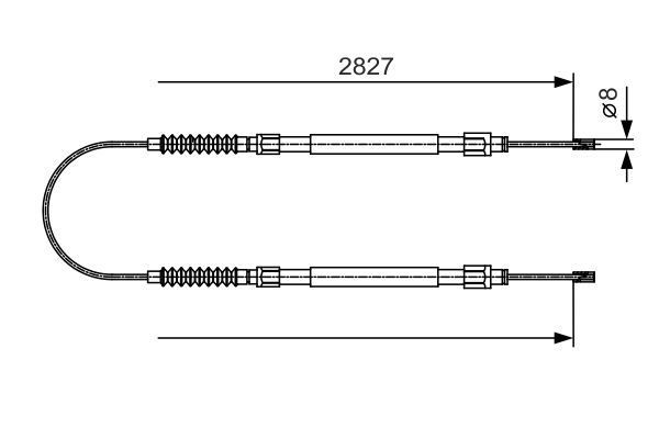 FREN TELİ. 2827 MM