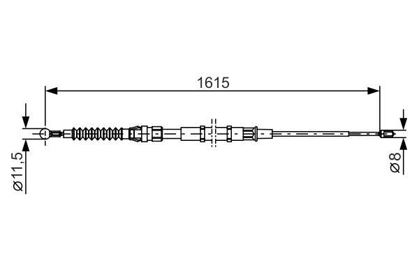 FREN TELİ. 1615 MM